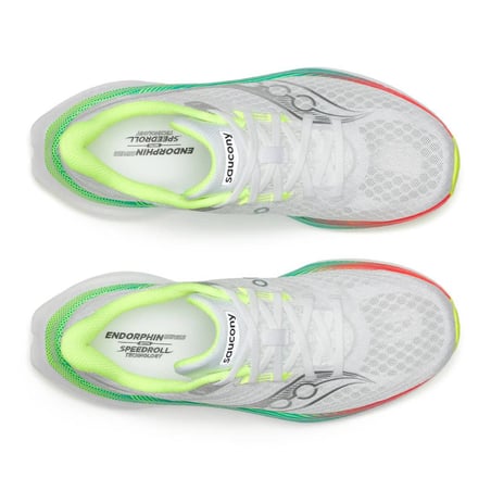 Scarpe Saucony Endorphin Speed 5 Bianco Verde AW26 Donna