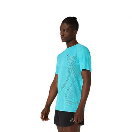 Asics Metarun T-shirt met korte mouwen blauw