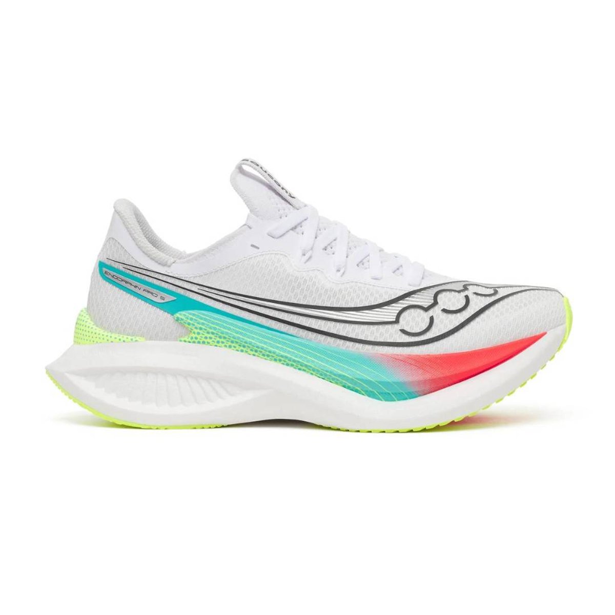Saucony Endorphin Pro 5 Laufschuhe Weiß/Grün AW26 Damen, Größe 41 – EUR
