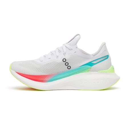 Zapatillas Saucony Endorphin Pro 5 Blanco Verde AW26 Mujer