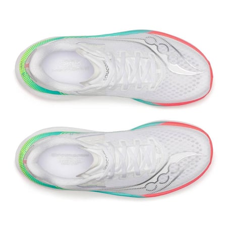 Saucony Endorphin Azura White Green AW26 Women's Running Shoes