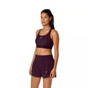 Asics Road Compression Sports Bra in Burgundy