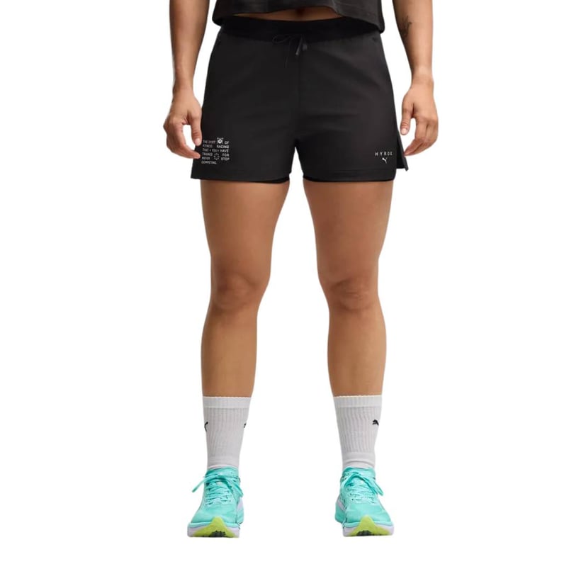 Pantalón Corto Puma Hyrox 2 in 1 3" Negro Mujer