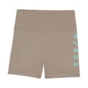 Krótkie legginsy Puma HYROX Essential 5" brązowo-niebieskie damskie