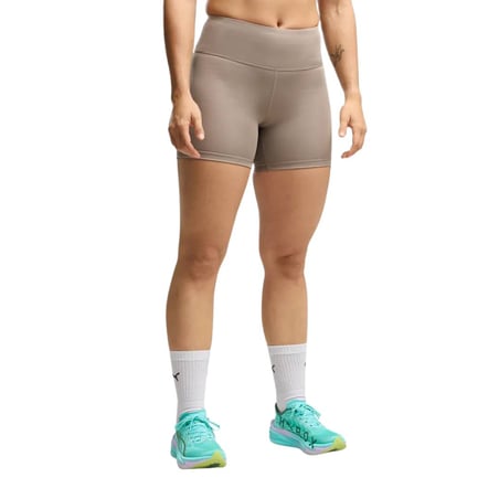 Puma HYROX Essential 5" kurze Tights Braun/Blau für Damen