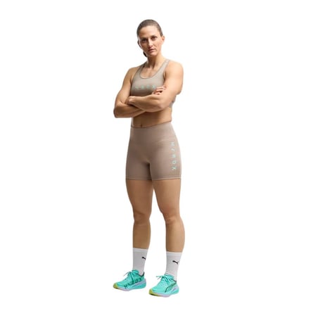 Mallas Cortas Puma Hyrox Essential Marrón Mujer