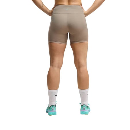 Puma HYROX Essential 5" kurze Tights Braun/Blau für Damen