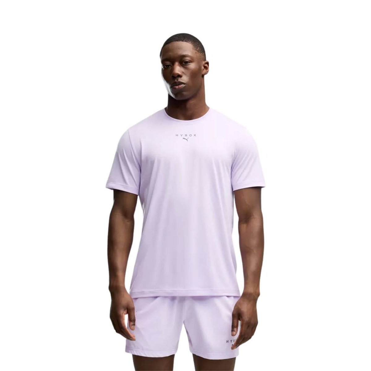 Puma x HYROX Graphic T-Shirt Lila Grün, Größe L