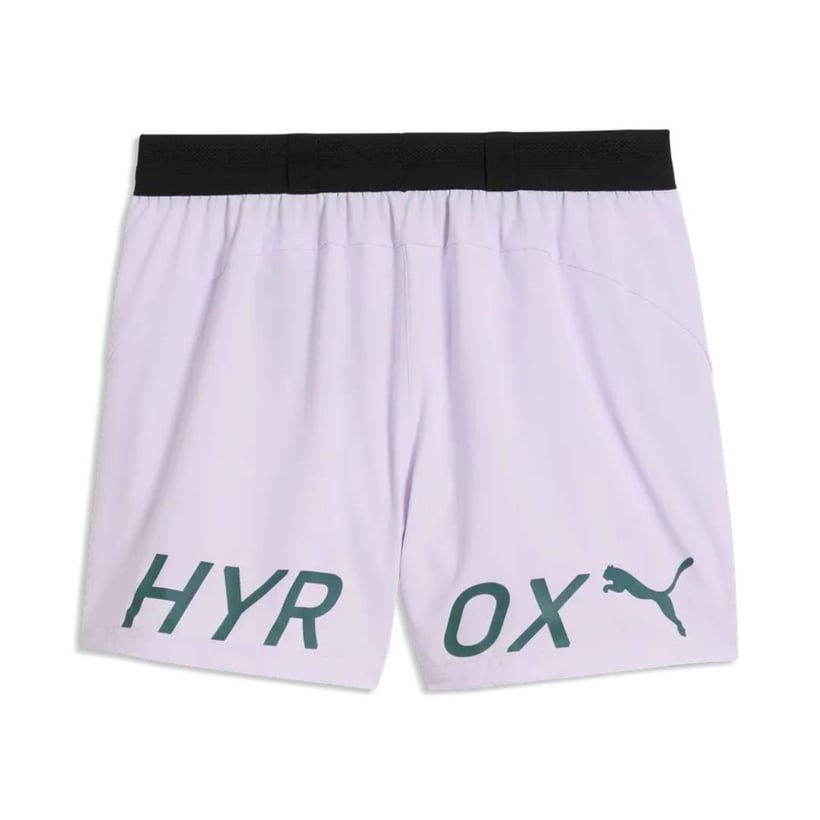 Spodenki Puma x HYROX PWRMODE 5" fioletowo-zielone