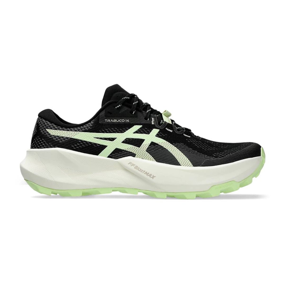 Asics Trabuco 14 Trailrunning-Schuhe Schwarz/Grün AW26, Größe 42 – EUR