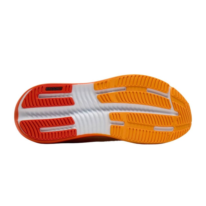 Zapatillas Brooks Ghost Max 4 Blanco Naranja AW26