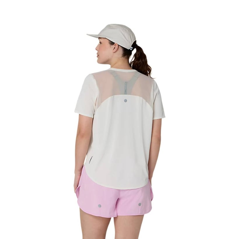 Women’s Beige Asics Road Short-Sleeve T-shirt