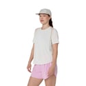 T-shirt Asics Road a manica corta beige da donna