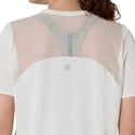 T-shirt Asics Road a manica corta beige da donna