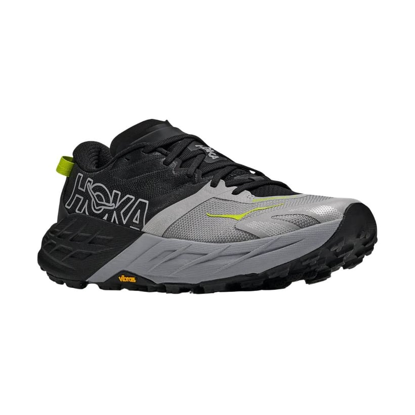 Hoka Speedgoat 7 Grey Black Trail Shoes AW26