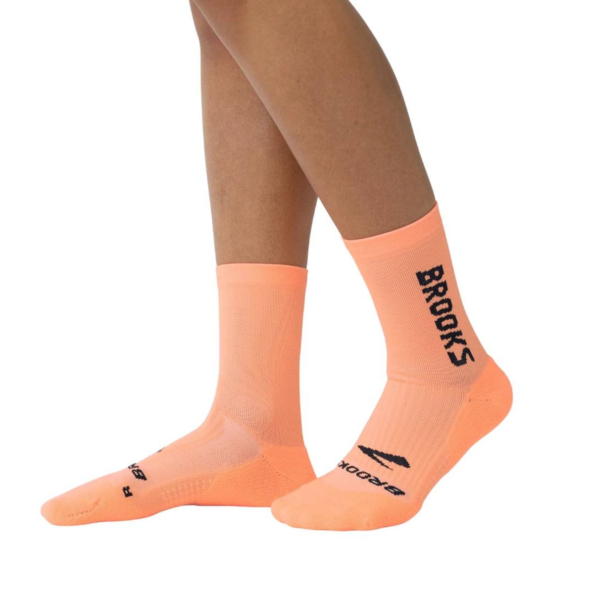 Brooks Ghost Crew Socken Orange, Größe M
