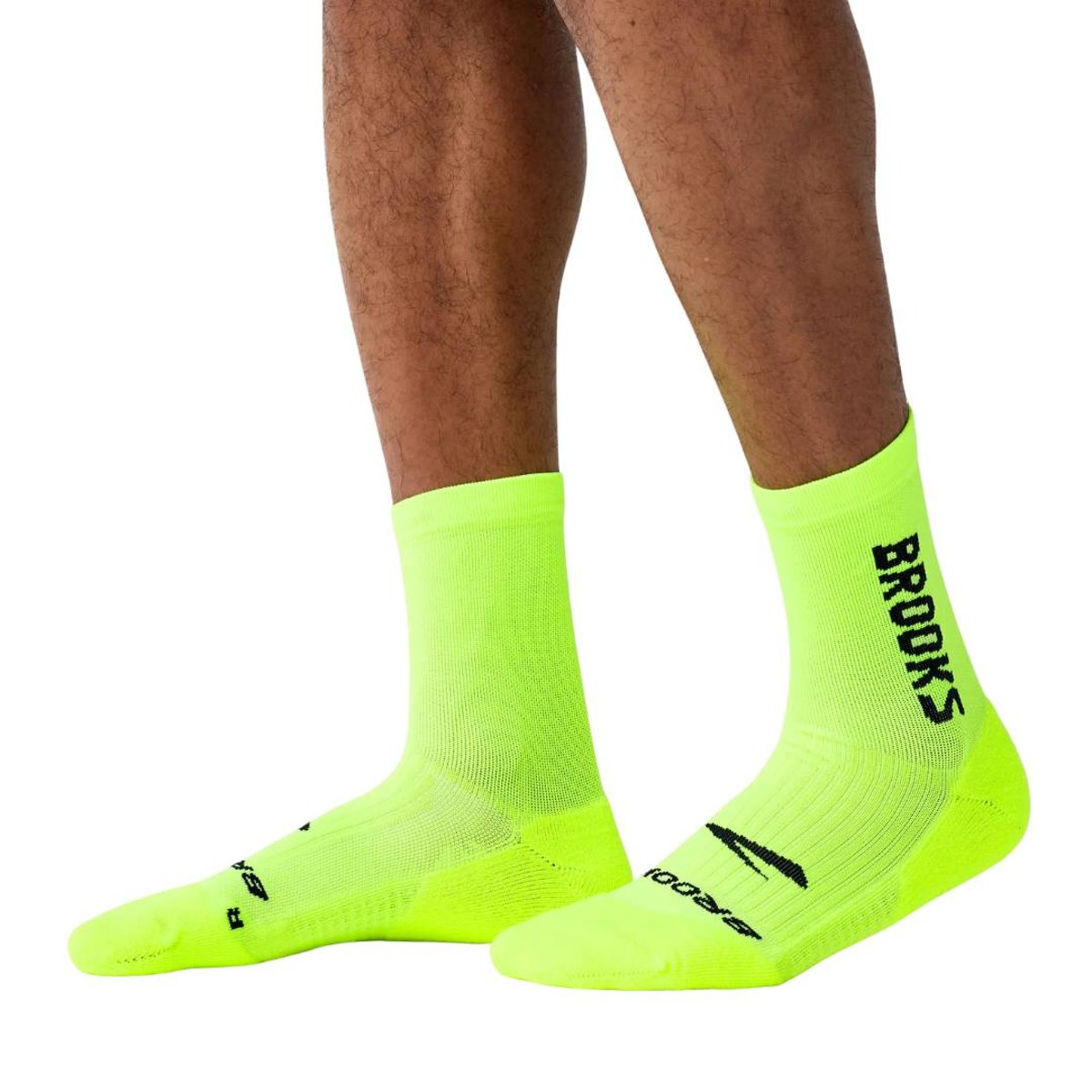 Brooks Ghost Crew Socken Gelb, Größe L