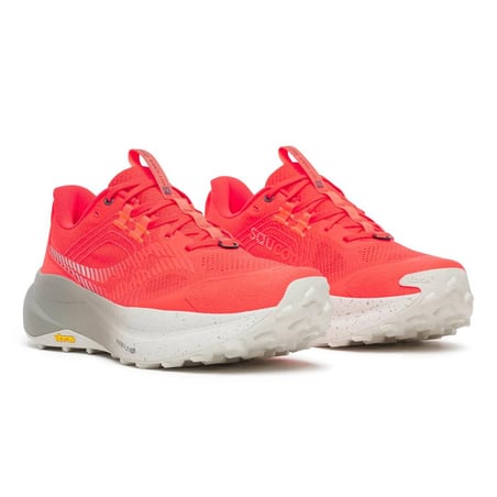 Saucony Xodus Ultra 4 trailschoenen Koraalrood AW26
