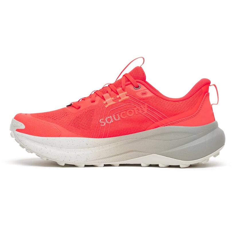 Saucony Xodus Ultra 4 Running Shoes Coral Red AW26