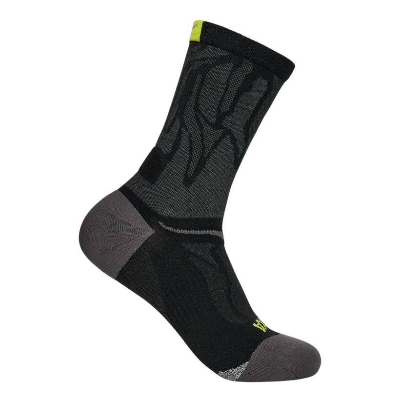 Hoka Clifton Run Crew-sokken Zwart