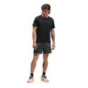 Hoka Glide 5 5" Shorts Schwarz Grau