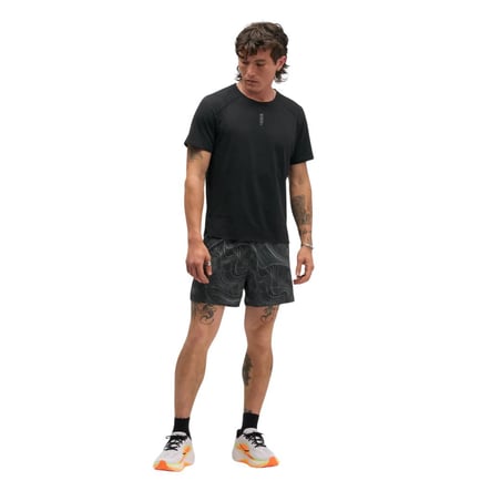 Pantaloncini Hoka Glide 5" Nero Grigio