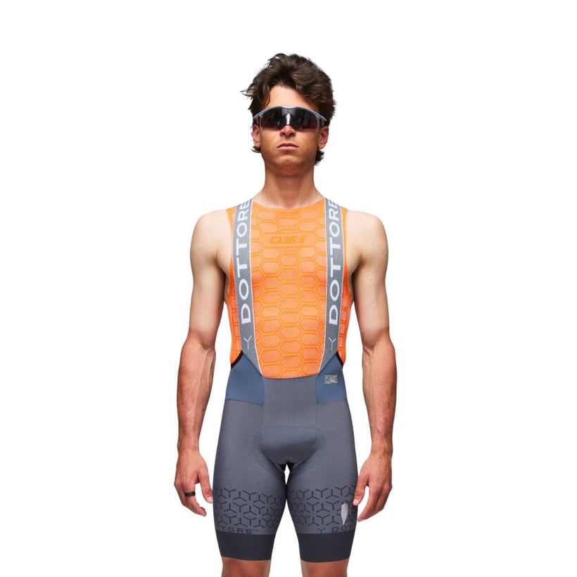 Q36.5 Dottore Pro Signature Bib Shorts Grey White