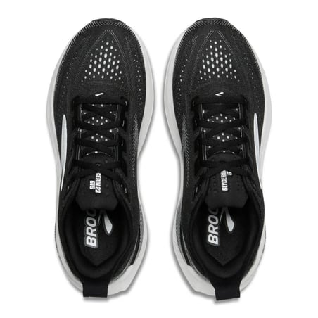 Tênis Brooks Glycerin GTS 23 Wide Preto Branco AW26