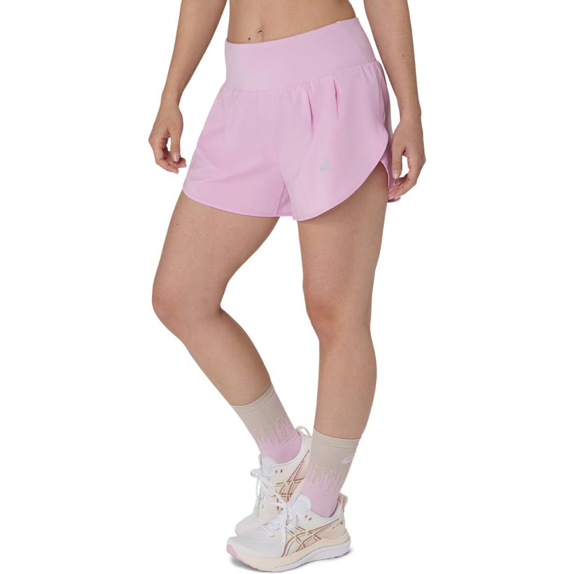 Calção Asics Road 3.5in Rosa Mulher
