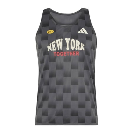 Camiseta Adidas Adizero NYC Gris Negro