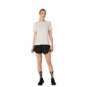 Camiseta Asics Metarun Blanca Beige Mujer