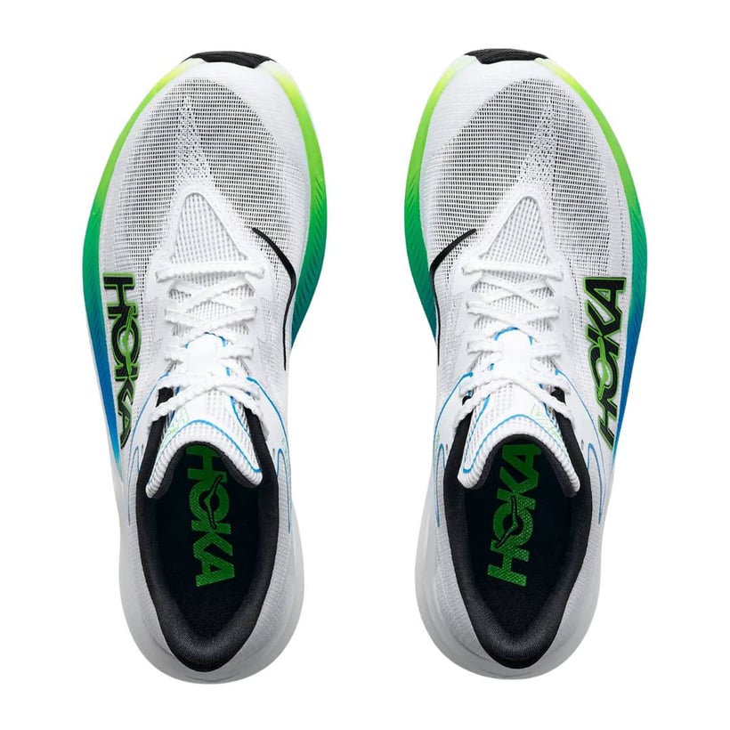 Scarpe Hoka Rocket X 3 Bianco Verde AW26 Unisex