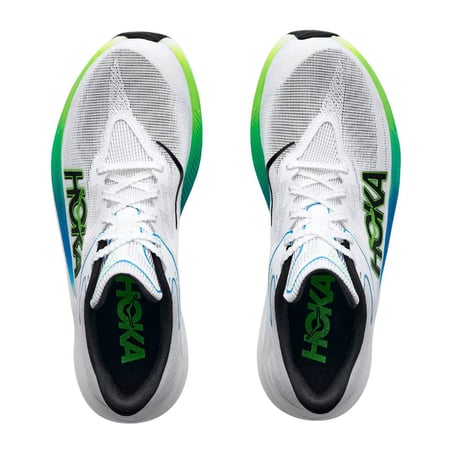 Zapatillas Hoka Rocket X 3 Blanco Verde AW26 Unisex