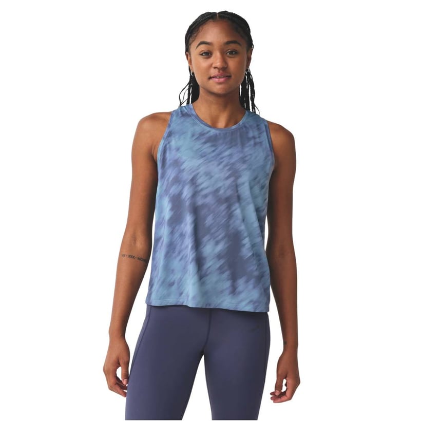 Regata Brooks Dash Sem Mangas Azul Feminina