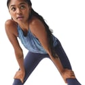 Regata Brooks Dash Sem Mangas Azul Feminina