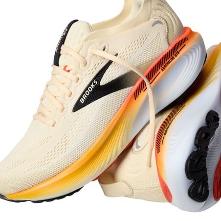 Brooks Adrenaline GTS 25 Beige Orange Running Shoes AW26