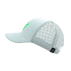 Boné Compressport Trucker Branco Verde 2