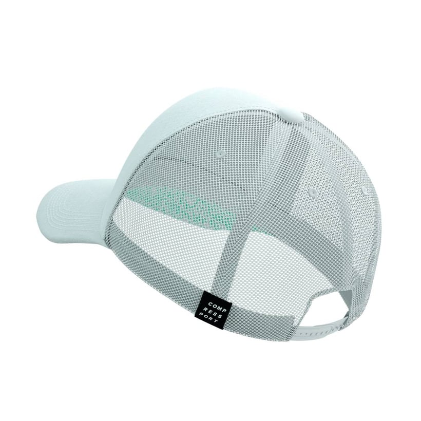 Boné Compressport Trucker Branco Verde