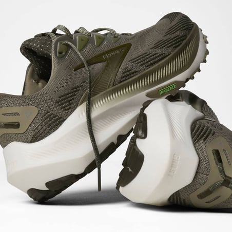 Brooks Ghost Trail Green White Trainers AW26
