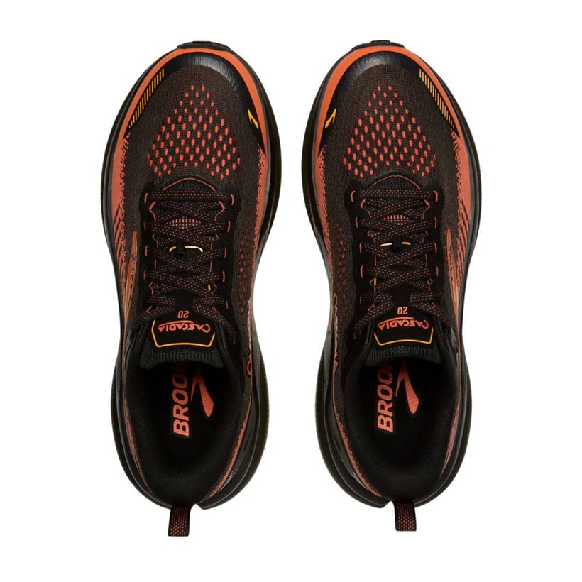 Chaussures Brooks Cascadia 20 Orange Noir AW26