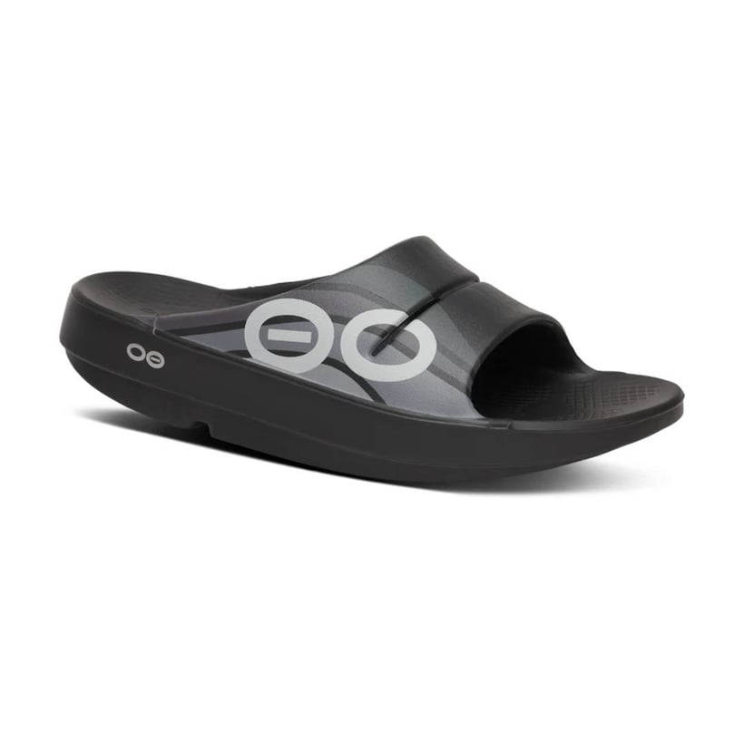 Sandales Oofos Recovery Ooahh Sport Noires