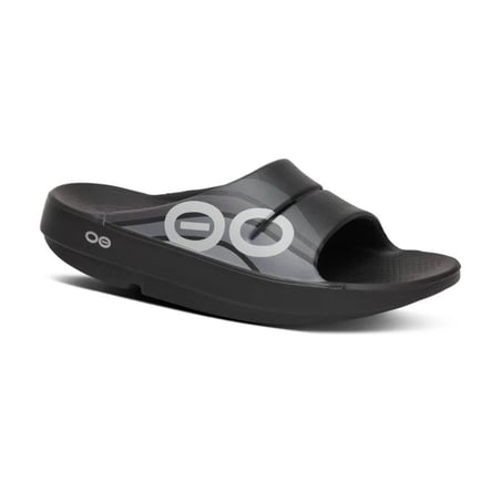 Oofos Recovery Ooahh Sport sandalen Zwart