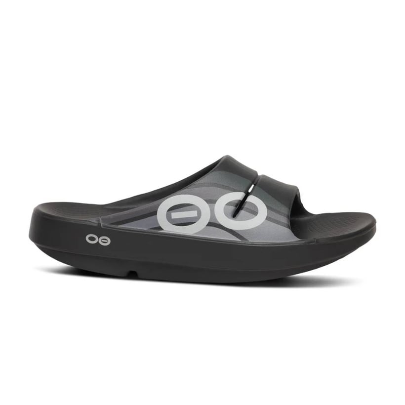 Sandalias Oofos Recovery Ooahh Sport Negro