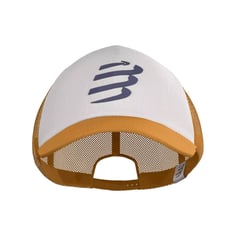 Gorra Compressport Trucker Blanco Naranja