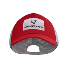 Boné Compressport Trucker 6P Vermelho Branco