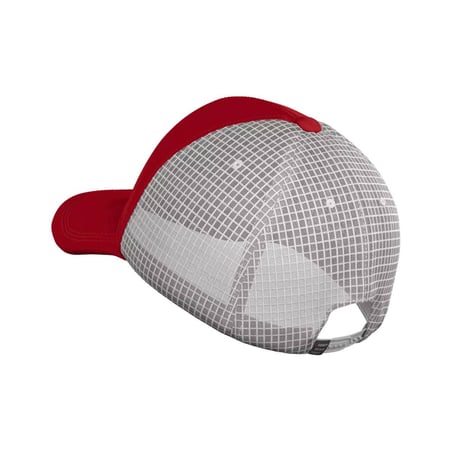 Boné Compressport Trucker 6P Vermelho Branco