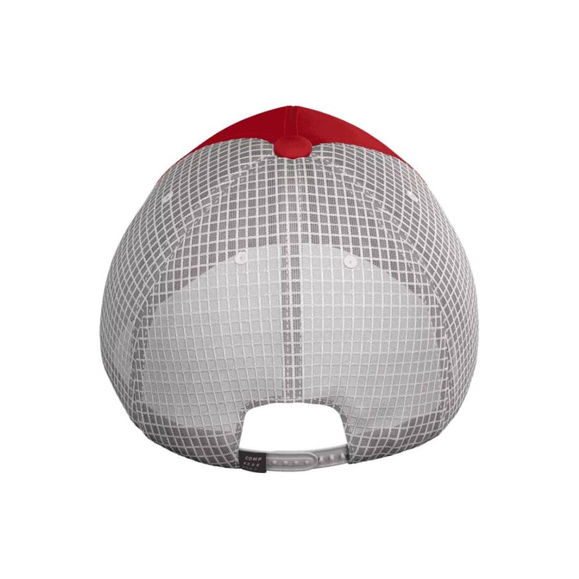 Gorra Compressport Trucker 6P Rojo Blanco