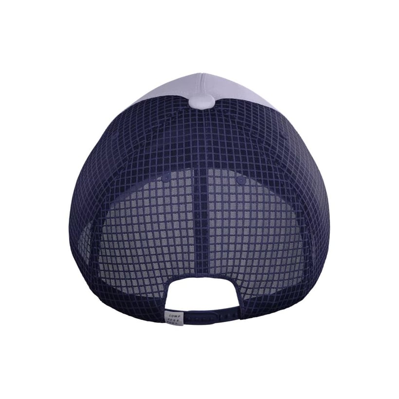 Gorra Compressport Trucker 6P Blanco Azul
