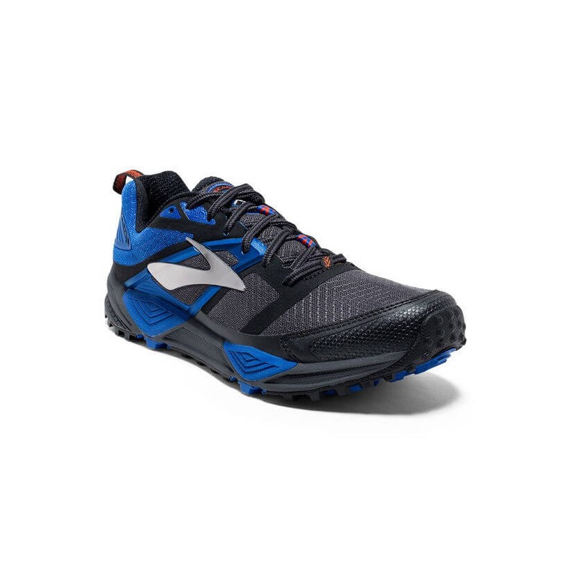 Brooks Cascadia 12 SS17 Trail Schuhe Grau Blau