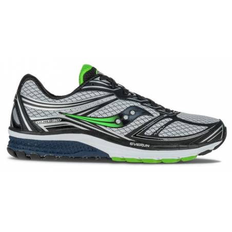 Chaussures Saucony Ride 9 Everun Noir Gris M AW16